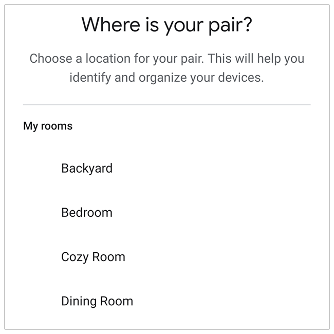 Выбор комнаты для новой стереопары