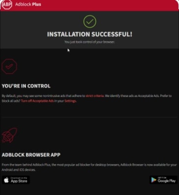Adblock Plus bloqueando anúncios no site