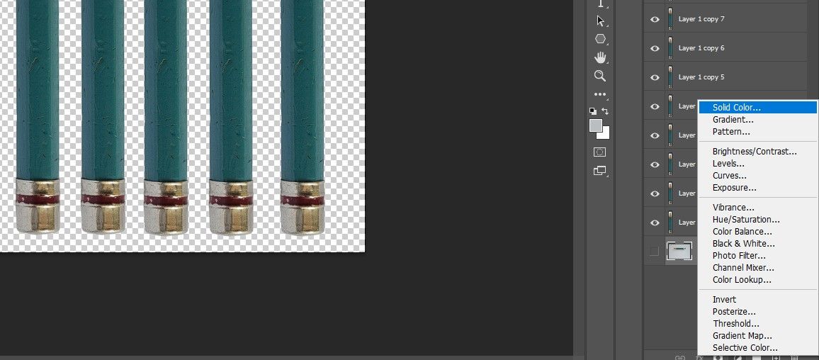 Корректирующий слой Solid Color