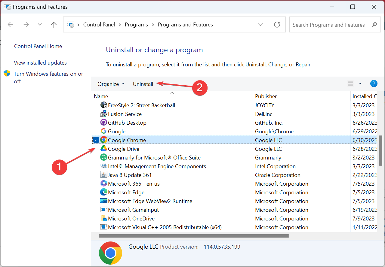 uninstall browser to fix http error 431