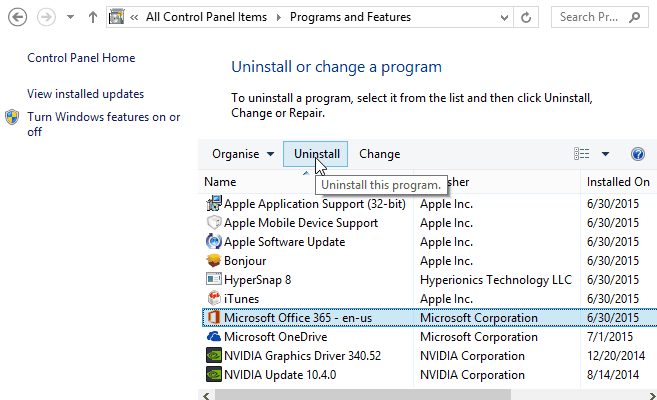 Переустановка Office и Outlook