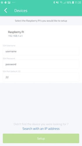 Поиск устройства по IP‑адресу в Cayenne