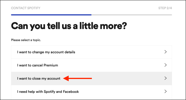 Нажмите I Want to Close My Account
