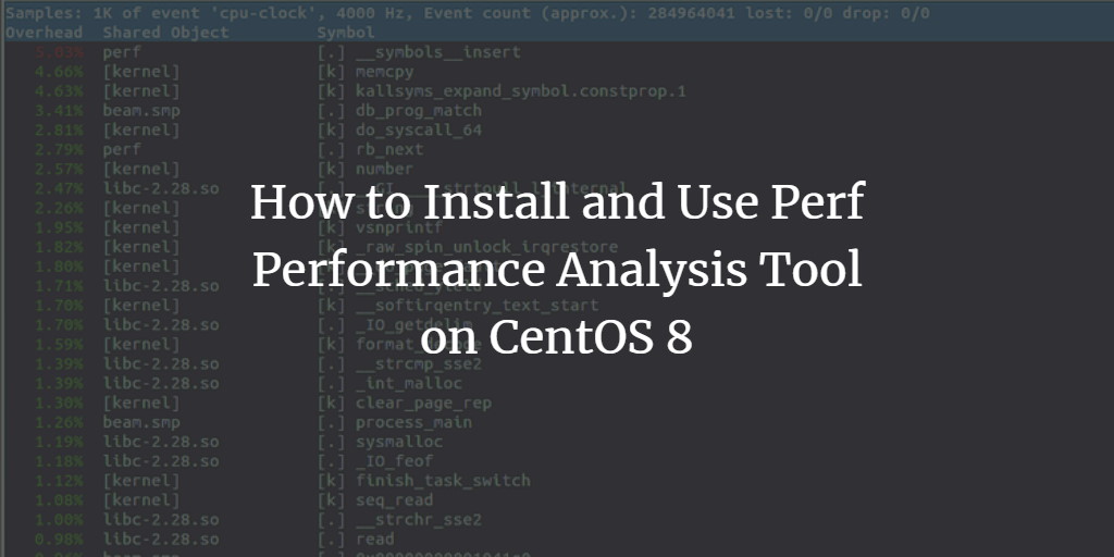 Perf на CentOS 8: установка и использование