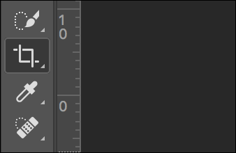 Инструмент Кадрирование в панели