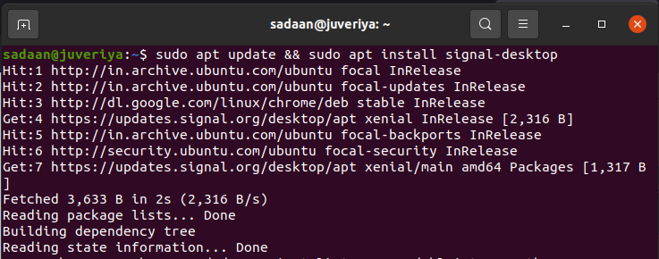 Установка signal-desktop через apt