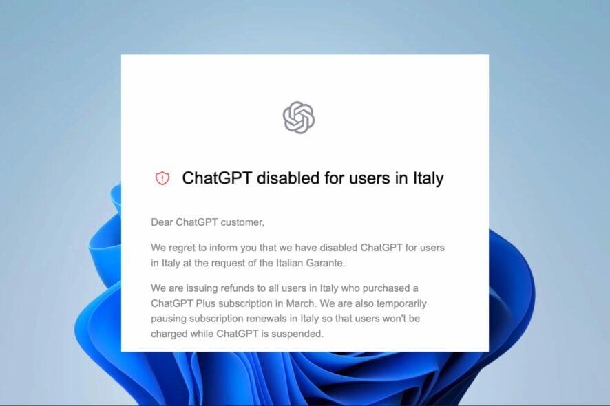 Как пользоваться ChatGPT в Италии — обход блокировки