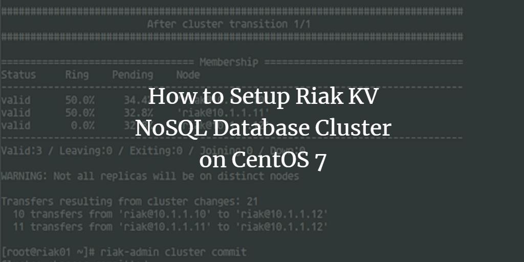Riak KV на CentOS 7 — установка и кластер