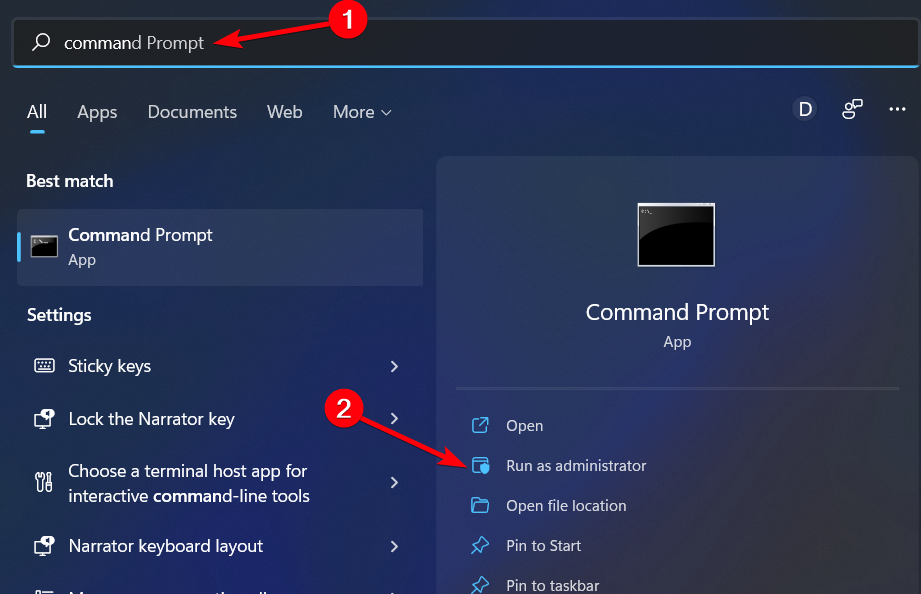 Запуск командной строки от имени администратора