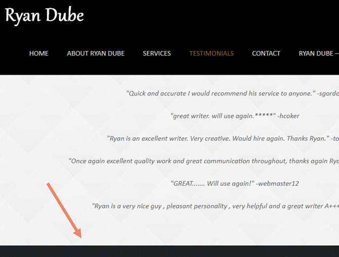 Пример размещения формы на странице сайта