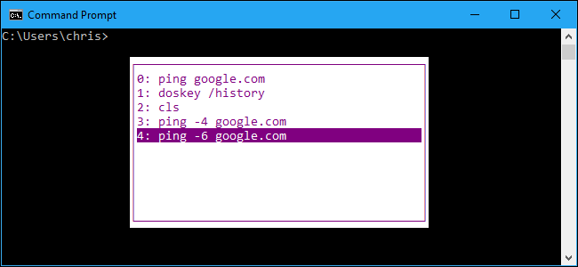 История команд в Командной строке Windows