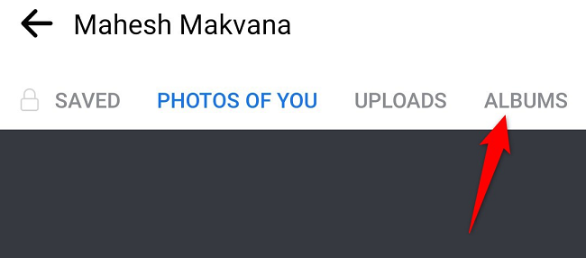 Вкладка «Альбомы» и выбор альбома «Видео» в приложении