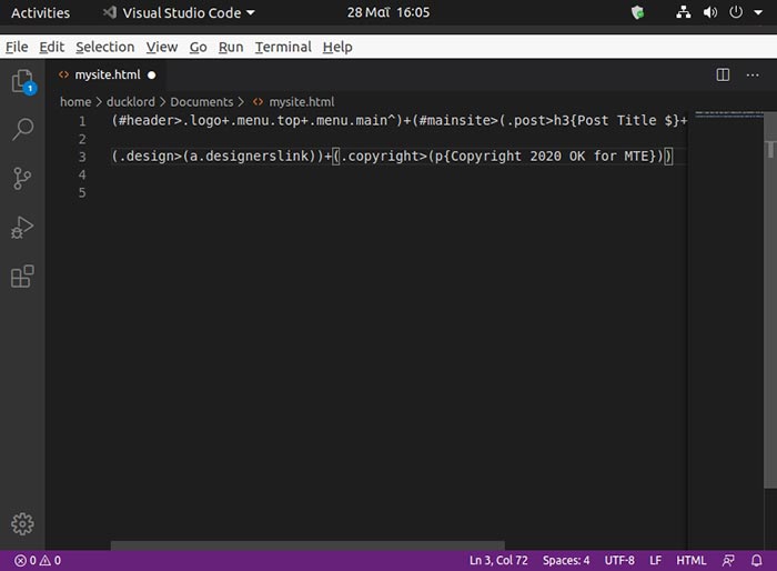 Футер и копирайт