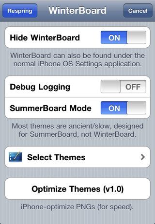 Выбор тем в WinterBoard