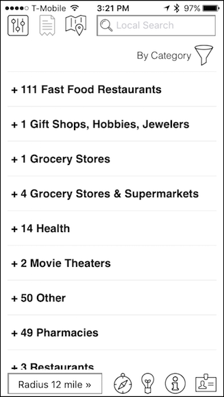 Карточка магазина в Pay Finders с кнопкой проложить маршрут и возможностью оставить отзыв