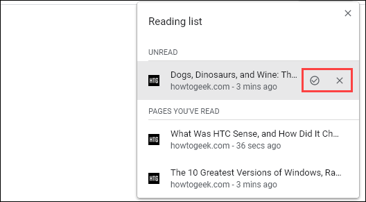 Удаление или пометка как прочитанная