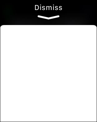 Выключение фонарика свайпом вниз на Apple Watch