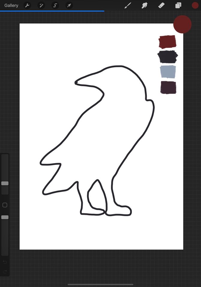 Рисование контура перед заливкой