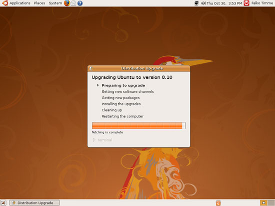 Процесс подготовки к обновлению Ubuntu
