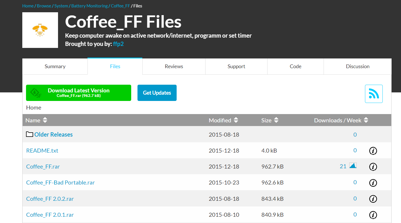 Coffee FF: расширенная версия Coffee