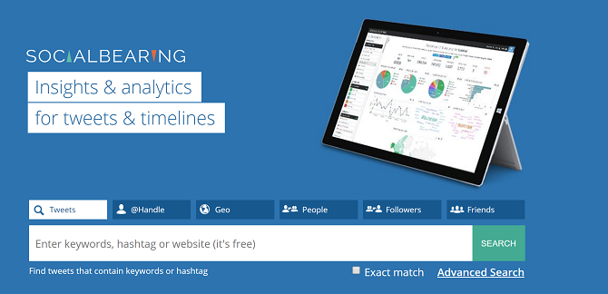 social bearing twitter analysis tool