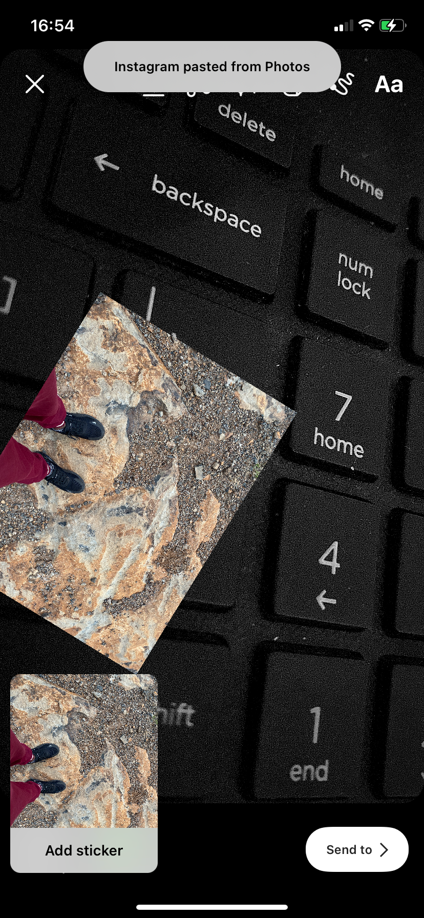 Добавление второго фото в коллаж