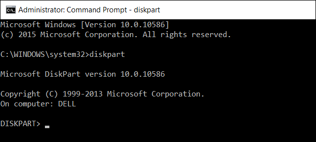 Пример вывода list disk с указанием размеров дисков