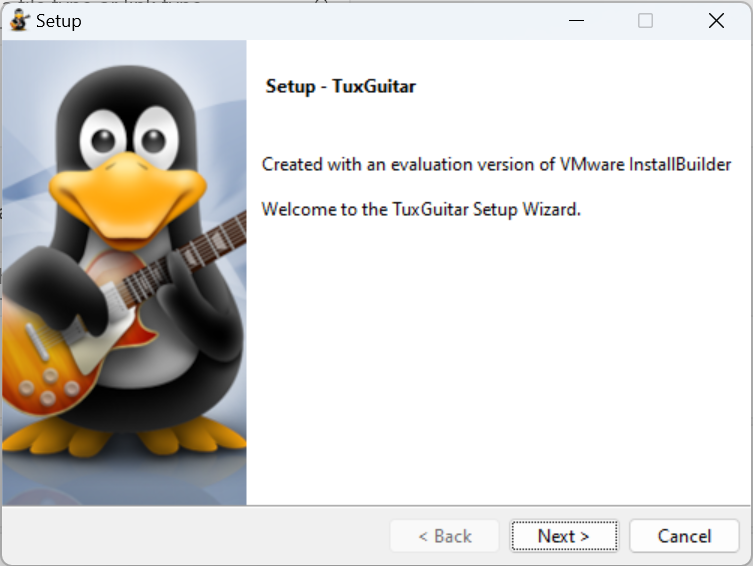 Окно установки TuxGuitar