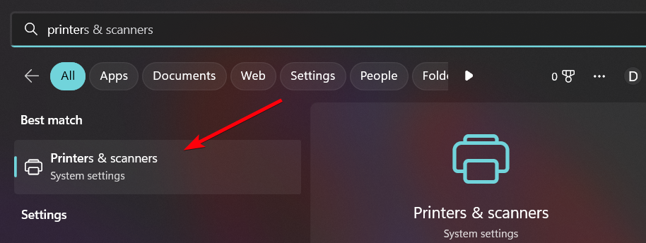 Параметры принтеров в Windows