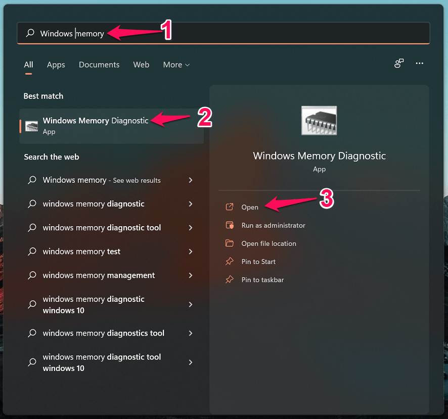 Windows Memory Diagbostics (1)