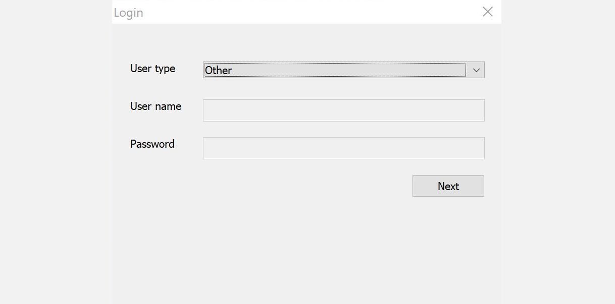 Экран входа в MSMDownloadTool с опциями Login и Target