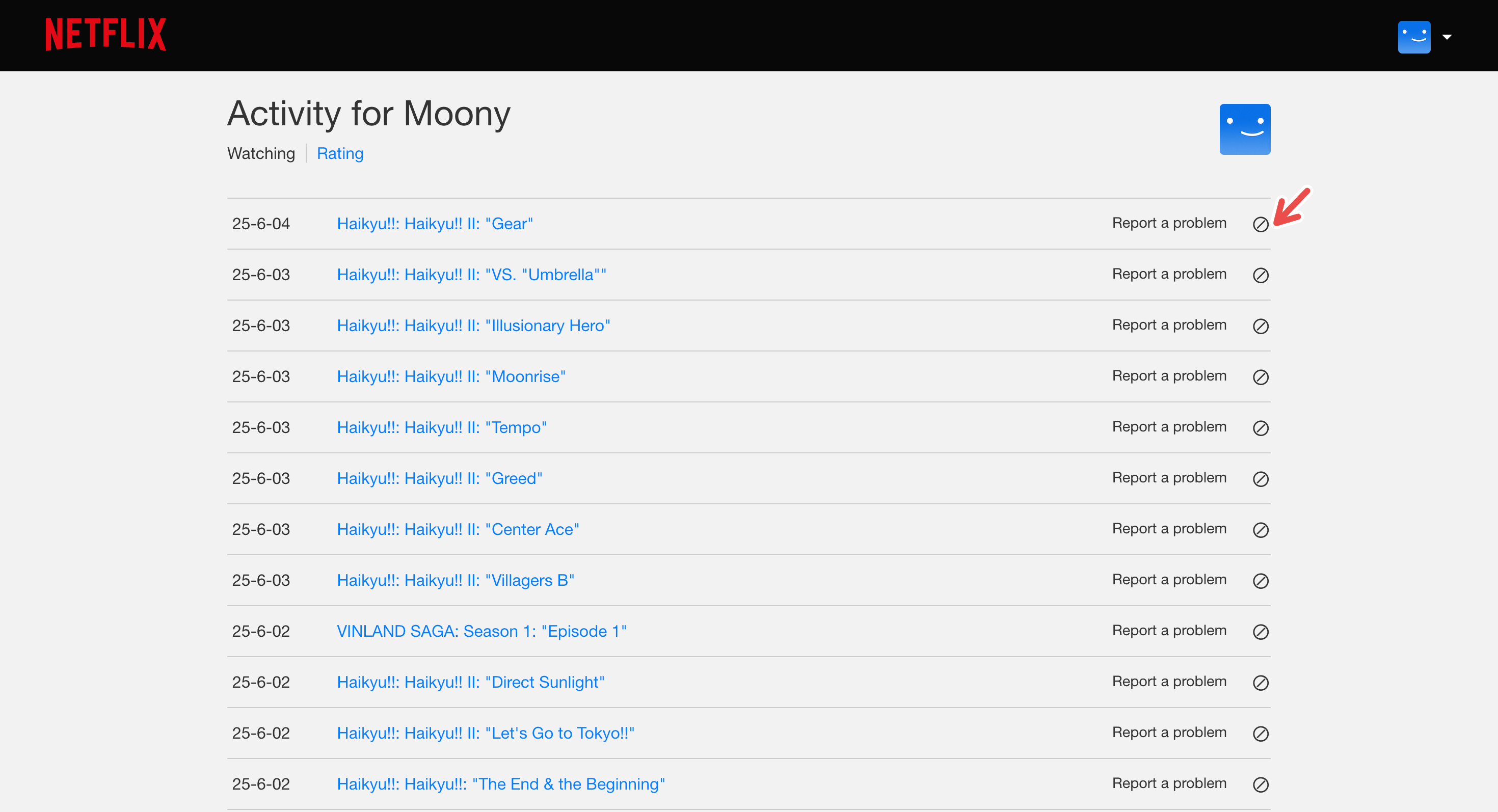 Скрытие отдельных эпизодов и титулов из активности просмотра в Netflix.
