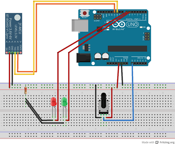 Arduino с Bluetooth модулем, подключённый к Windows 8.1