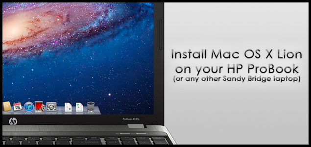Hackintosh на HP ProBook: установка macOS Lion