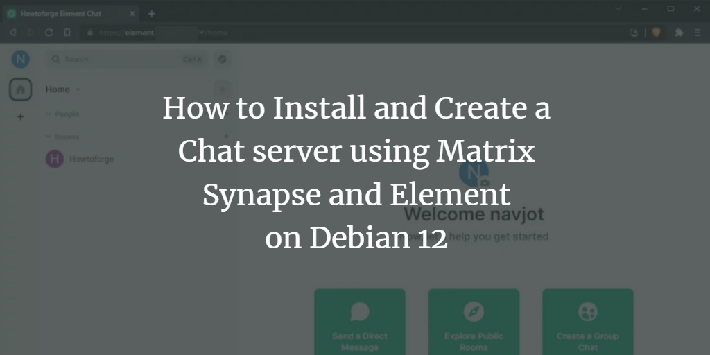 Matrix Synapse + Element и Coturn на Debian 12