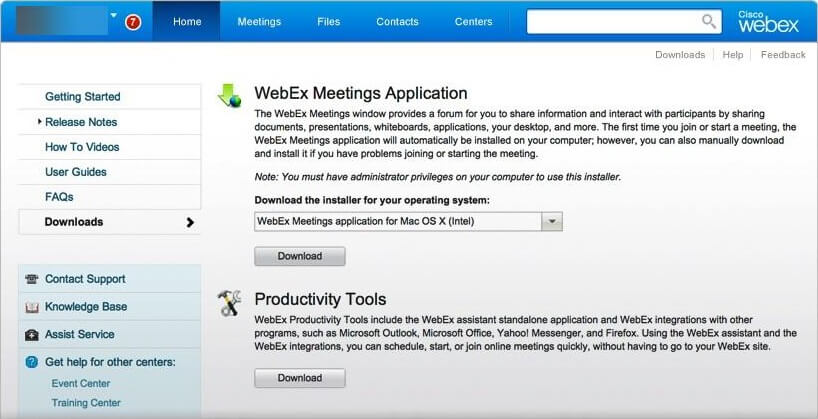 Agregar Cisco Webex a Microsoft Outlook