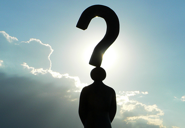 Знак вопроса и объяснение причины в письме