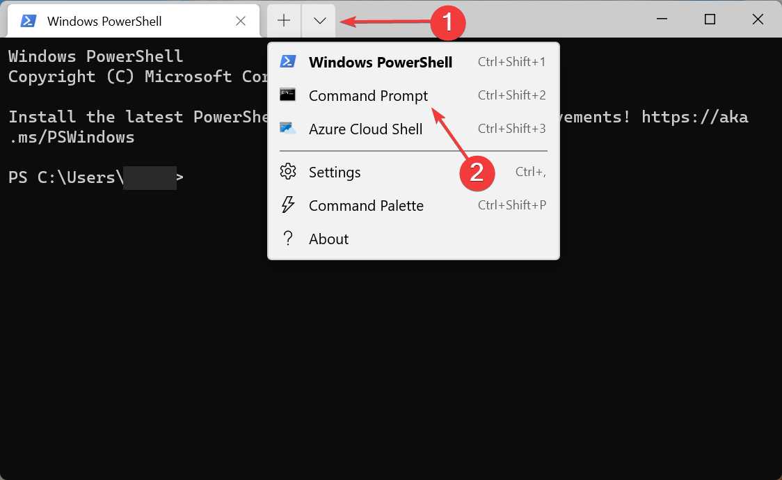Командная строка в Windows Terminal