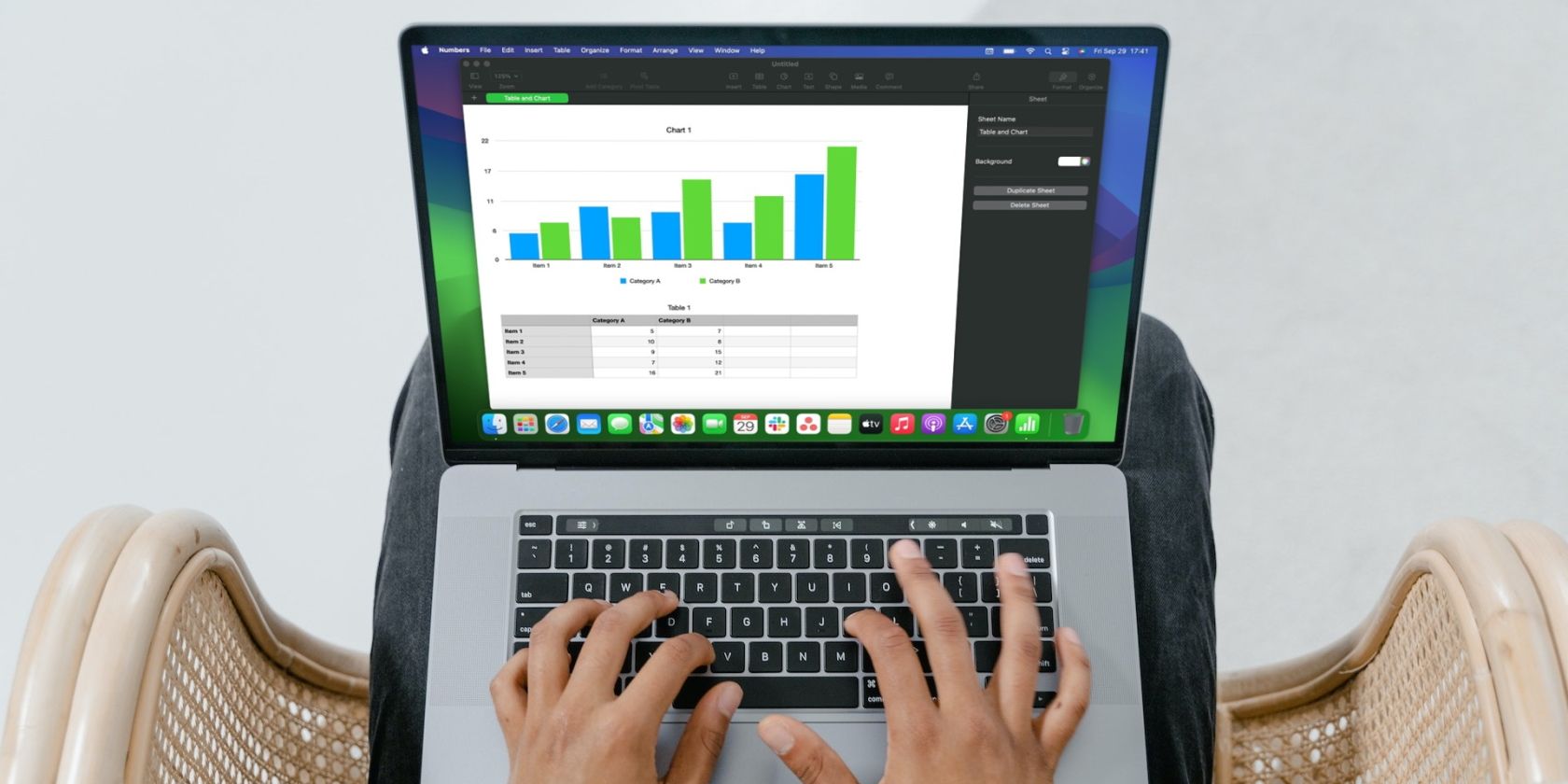 Удаление дубликатов в Apple Numbers на Mac