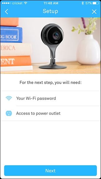Выбор расположения и имени камеры