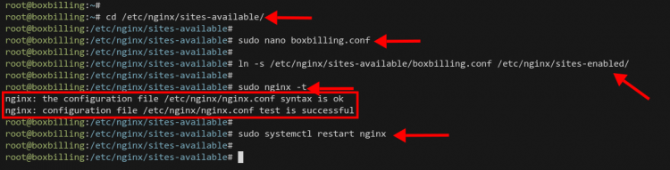Настройка Nginx для BoxBilling