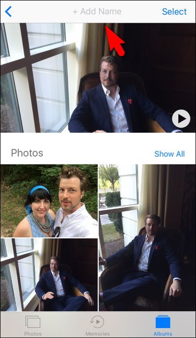 Кнопка + Add Name для ввода имени