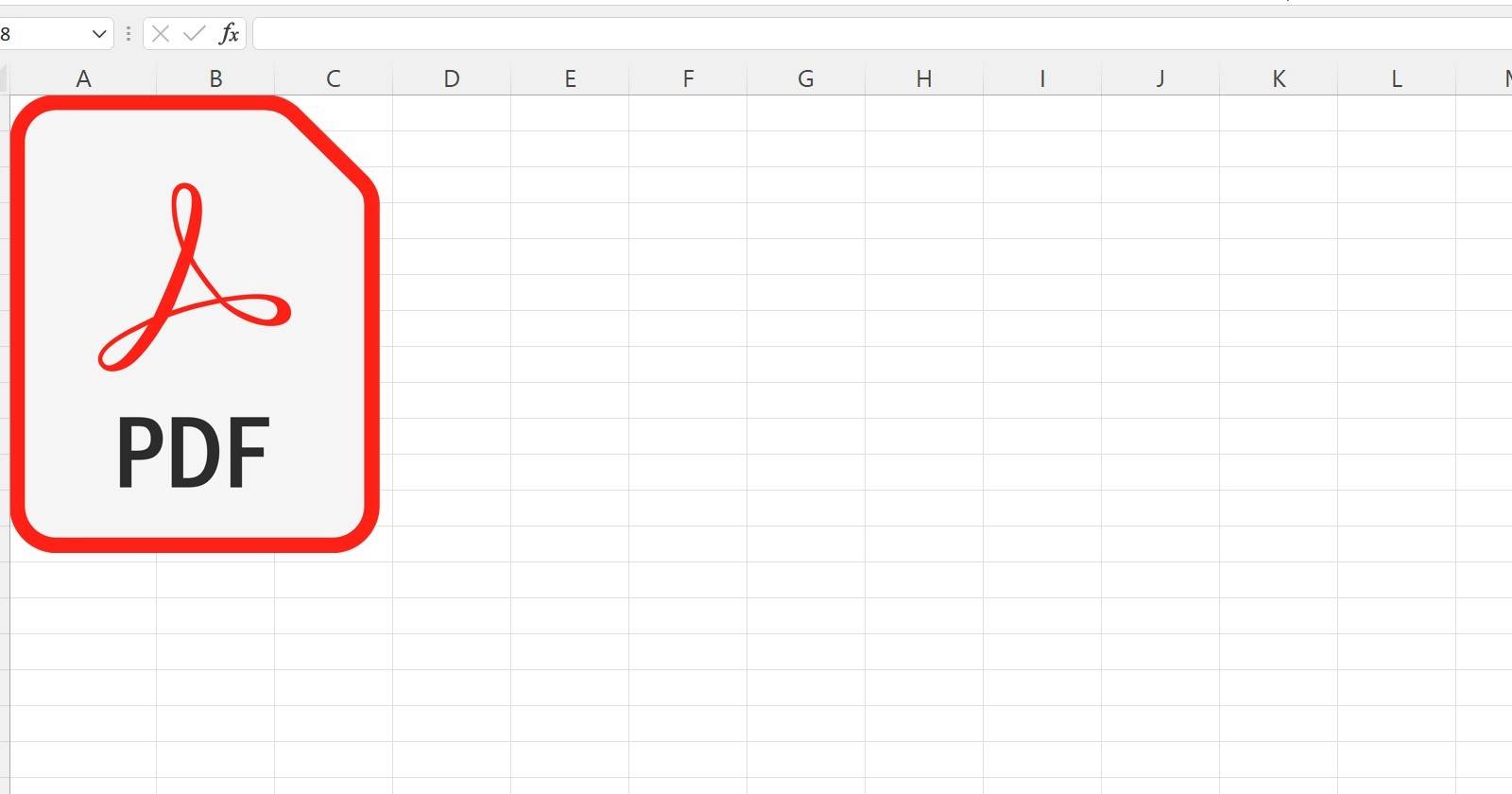 Логотип PDF в ячейке Excel