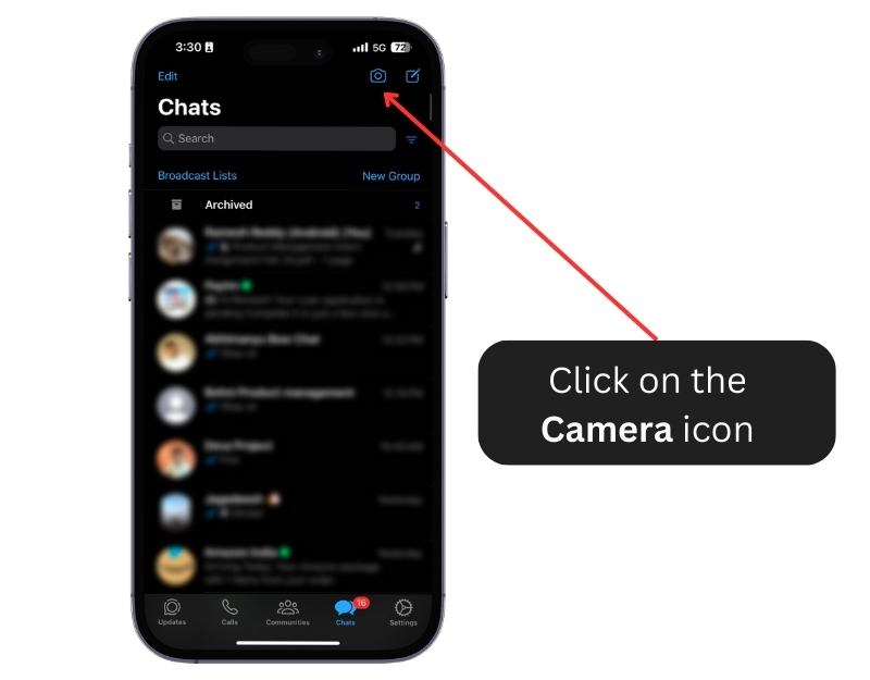 Кнопка сканера QR в WhatsApp