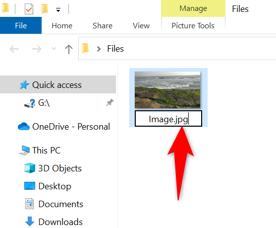 Изменение расширения файла в поле имени