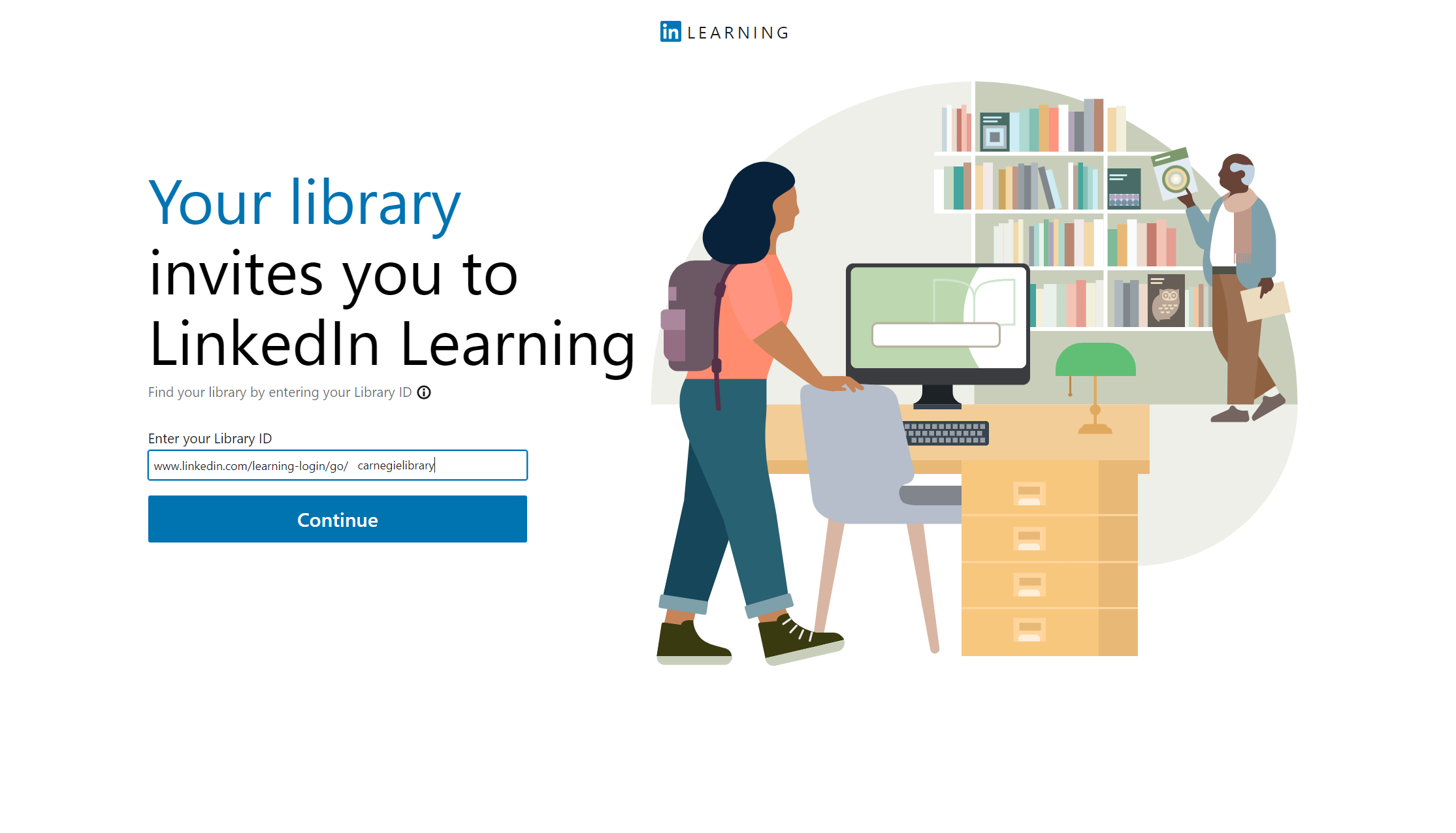 Мой локальный идентификатор библиотеки LinkedIn Learning