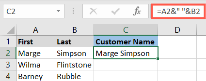 Объединённые ячейки с пробелом между значениями