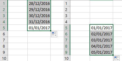 Заполнение дат в столбце Excel: последовательные годы и месяцы