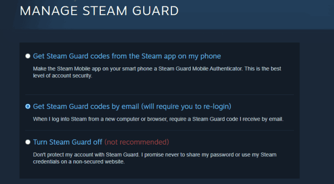 Steam-Einstellungen: Steam Guard aktivieren