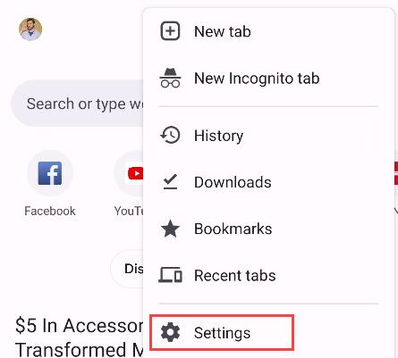 Отслеживание цен в Chrome на Android
